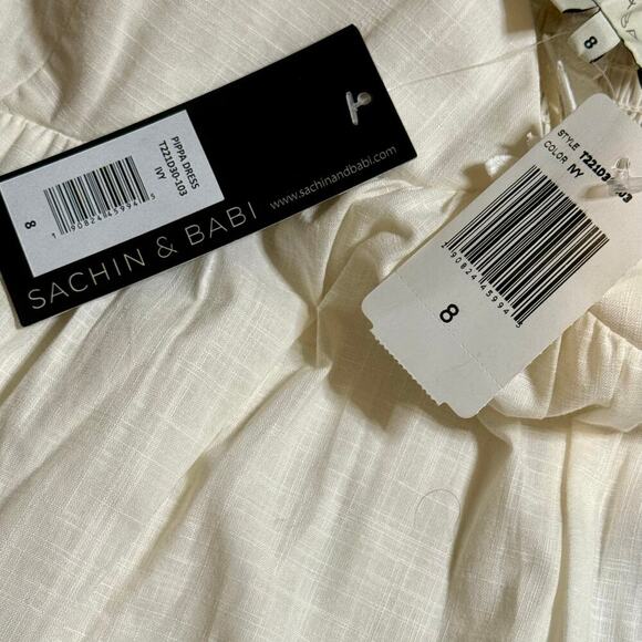 NWT Sachin & Babi Pippa Ivory Lace Tiered Maxi Dress Size 8 Ethereal Fairycore - Picture 9 of 15